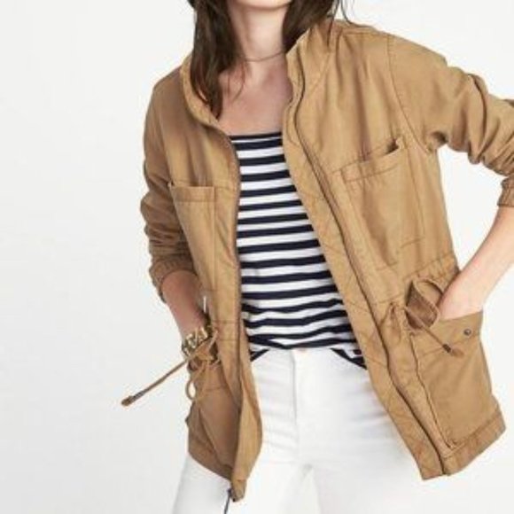Old Navy Jackets & Blazers - Old Navy Twill Field Jacket Utility Coin Toss Tan